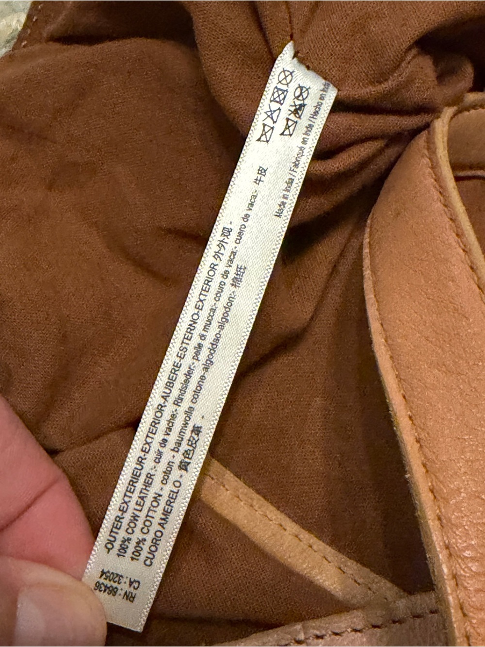 Free People Tivoli Leather Tote Bag Tan NWOT Pebbled Leather Slouchy Tote - Picture 10 of 16